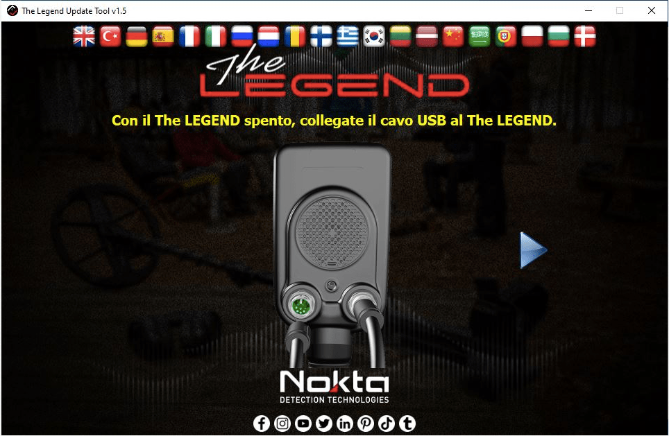 Come Aggiornare il Metal Detector Nokta The Legend
