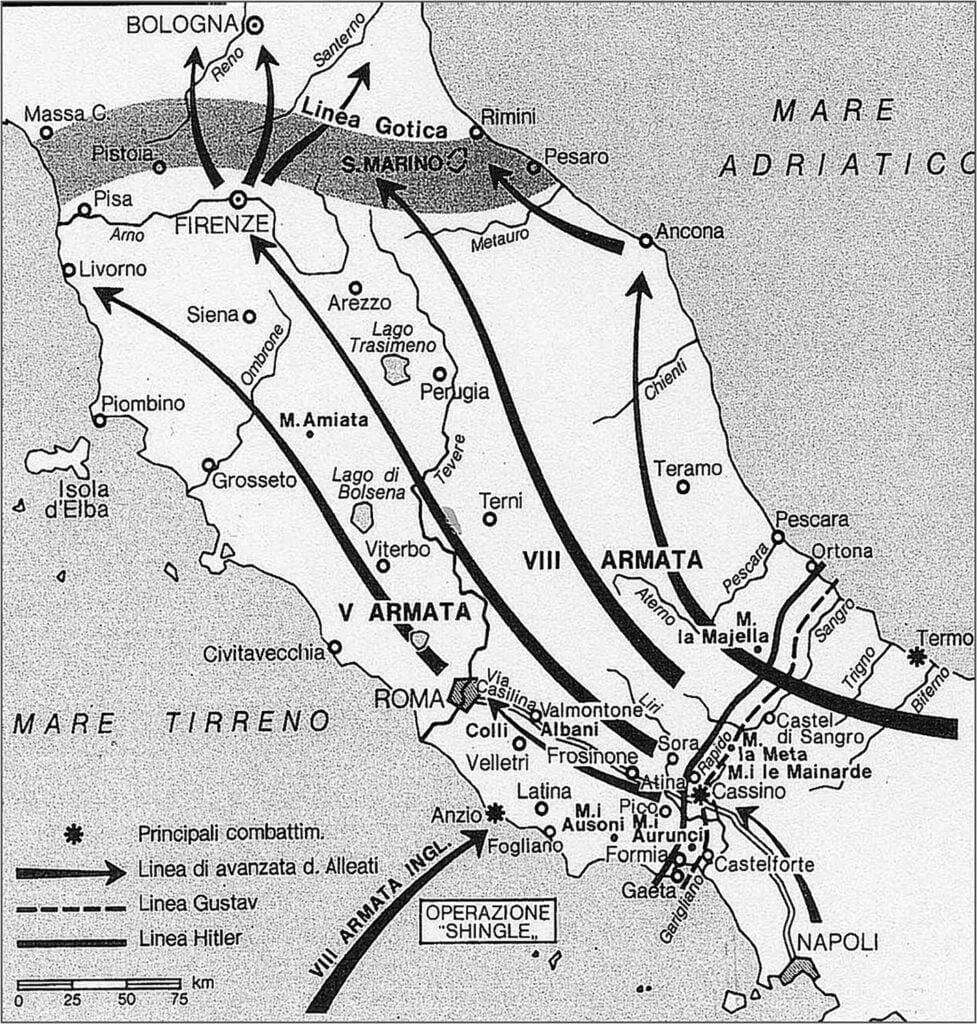 Linea Gustav: Dove si Trova, Storia e Mappa Dettagliata 1 linea gustav, mappa dettagliata
