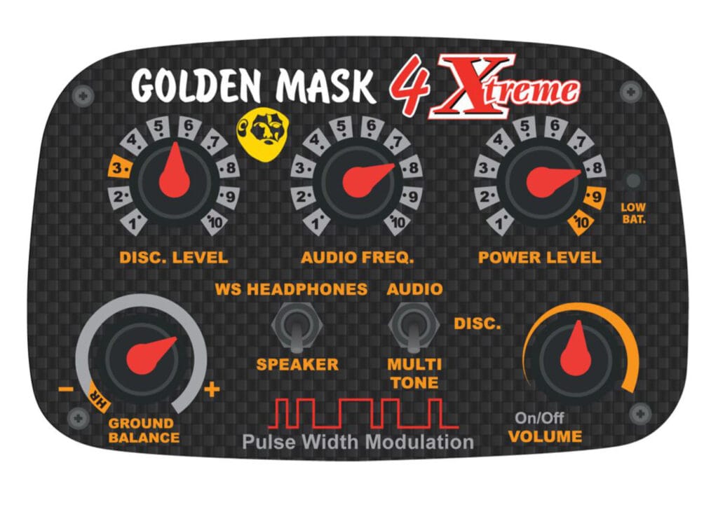 Golden Mask lancia il Metal Detector GM4 Xtreme: innovazione e prestazioni al top 2 pannello golden mask gm4 xtreme