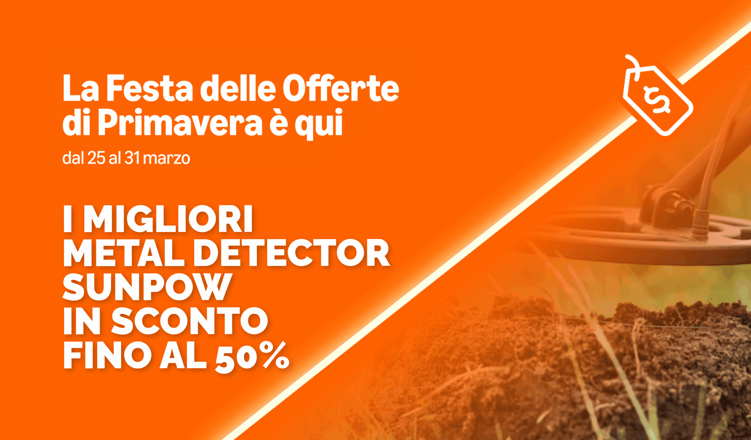 Offerte di Primavera Amazon: i migliori metal detector SUNPOW in sconto fino al 50%