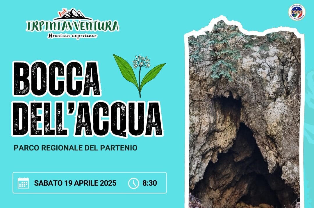 Trekking in Irpina: il 19 aprile alla scoperta della Bocca dell’Acqua