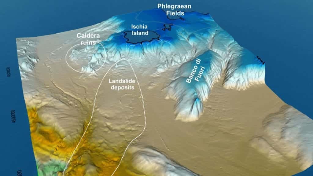 Campi Flegrei: scoperta una nuova caldera e una frana sottomarina al largo di Ischia
