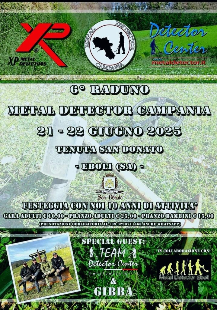 Al via il 6° Raduno di Metal Detector Campania il 21 e 22 Giugno a Eboli 1 494073792 122213317004121356 8323749294008059738 n 1